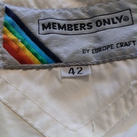 Vintage Members Only Jacket Rainbow Tag Size 42 - Picture 10 of 12